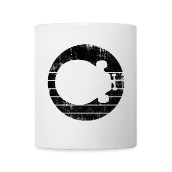 Skateboard - Tasse - Weiß - Vorne