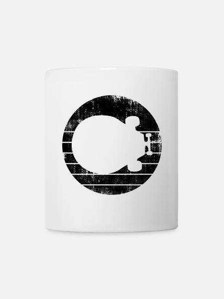 Skateboard - Tasse - Weiß
