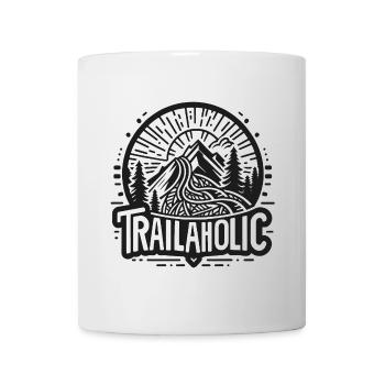 trailaholic trail running montagnes trail running sports - Mug blanc - blanc - Devant