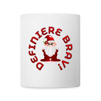 Lustige Weihnachtssprüche BRAV SEIN WEIHNACHTSMANN - Tasse - Weiß - Vorne