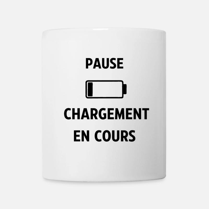Pause chargement en cours - Mug blanc - blanc