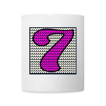 7. Geburtstag Winter - ZAHL 7 - SIEBEN - Tasse - Weiß - Vorne