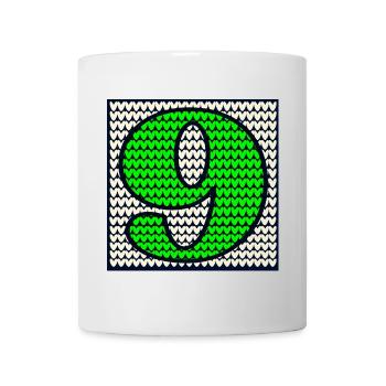 9th Winter Birthday - NUMBER NINE - Mug - white - Front