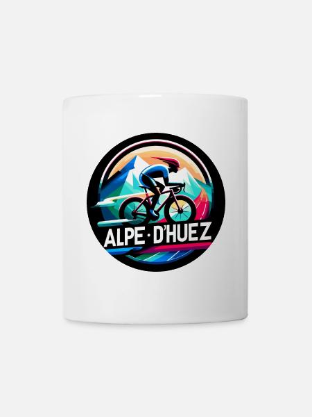 L’Alpe d’Huez, ascension mythique pour les passionnés - Mug blanc - blanc