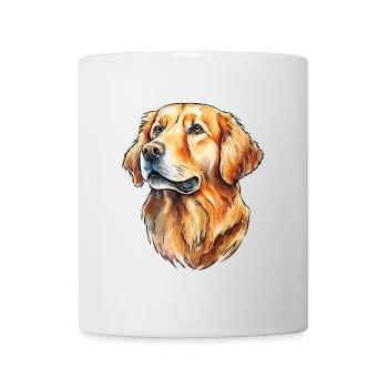 Golden Retriever Portrait - Mug blanc - blanc - Devant