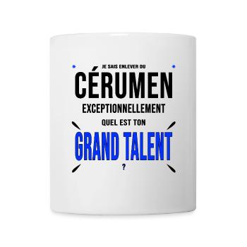 Otologiste oreilles cérumen cadeau drôle - Mug blanc - blanc - Devant