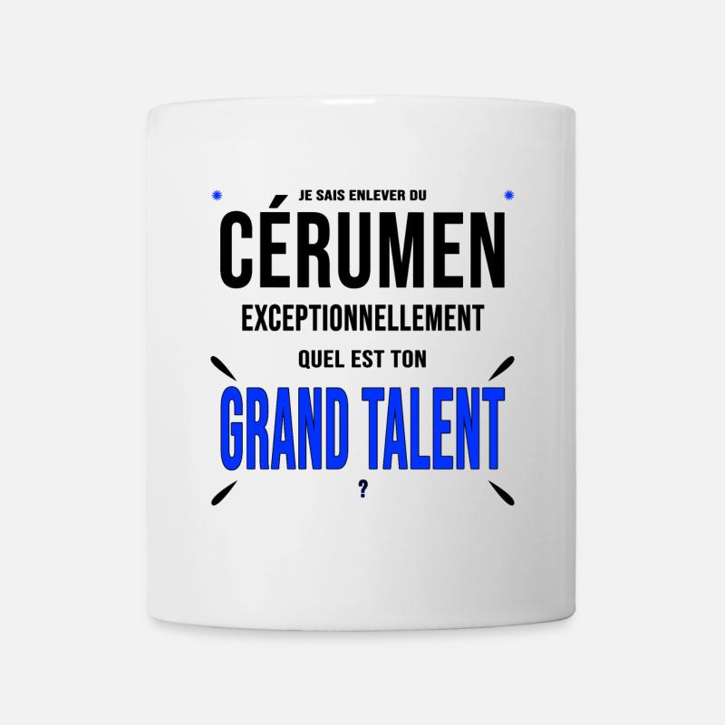 Otologiste oreilles cérumen cadeau drôle - Mug blanc - blanc
