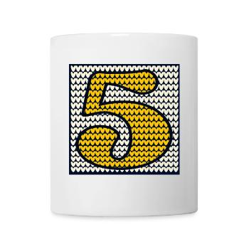 5th Children's Birthday - Winter Birthday Five - Mug - white - Front