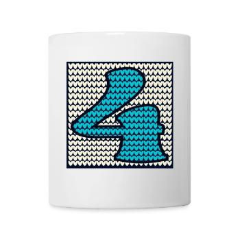 4th Children's Birthday Winter Birthday FOUR - Mug - white - Front