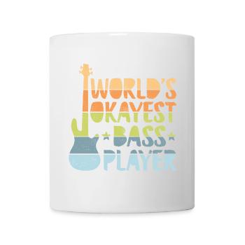 worlds okayest bassiste hell copy - Mug blanc - blanc - Devant