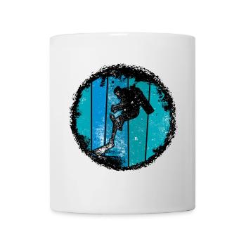Blue Summit Silhouette - Mug - white - Front