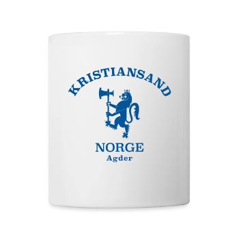 KRISTIANSAND Norwegen Norway Norge - Tasse - Weiß - Vorne
