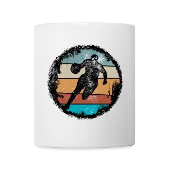 Retro Court Silhouette - Tasse - Weiß - Vorne