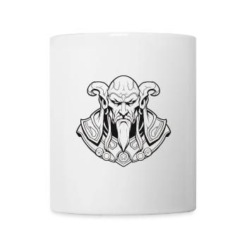 Dark Wizard Crest Fantasy RPG Shirt - Mug - white - Front