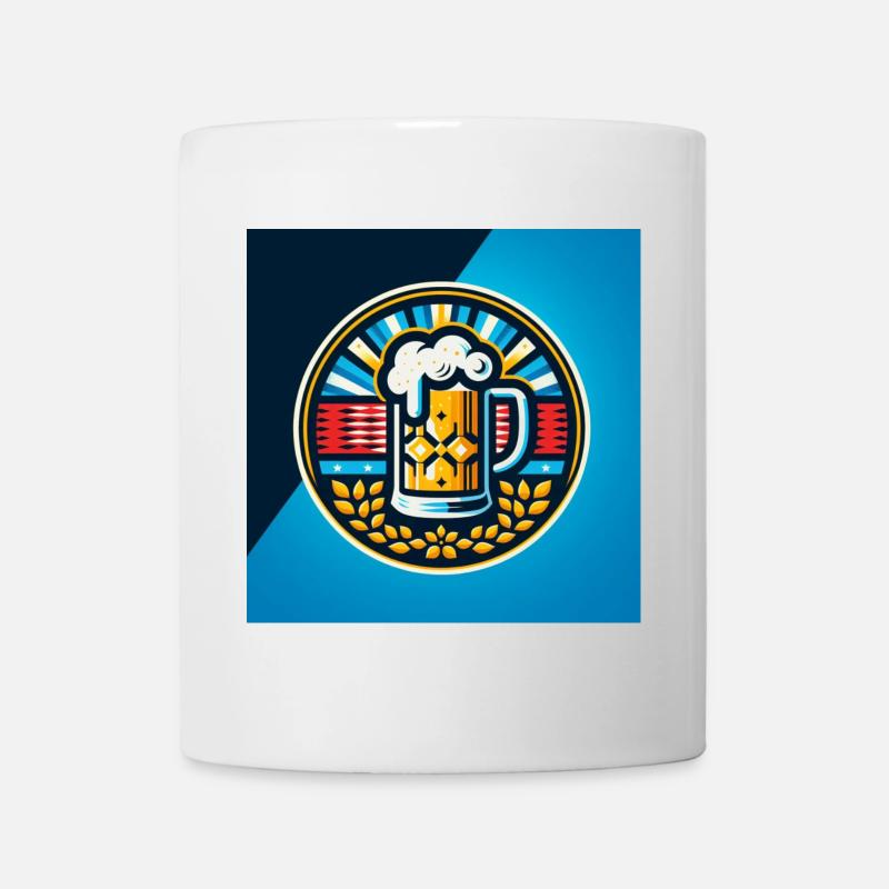 Logo de la bière 3 - Mug blanc - blanc