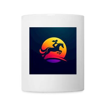 Cavalier à cheval 1 - Mug blanc - blanc - Devant