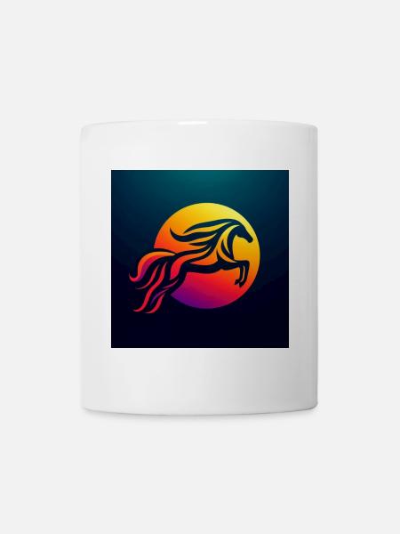 Rider on Horse 2 - Mug - white