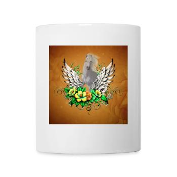Bienvenue dans le monde magique de la Licorne Blanche - Mug blanc - blanc - Devant