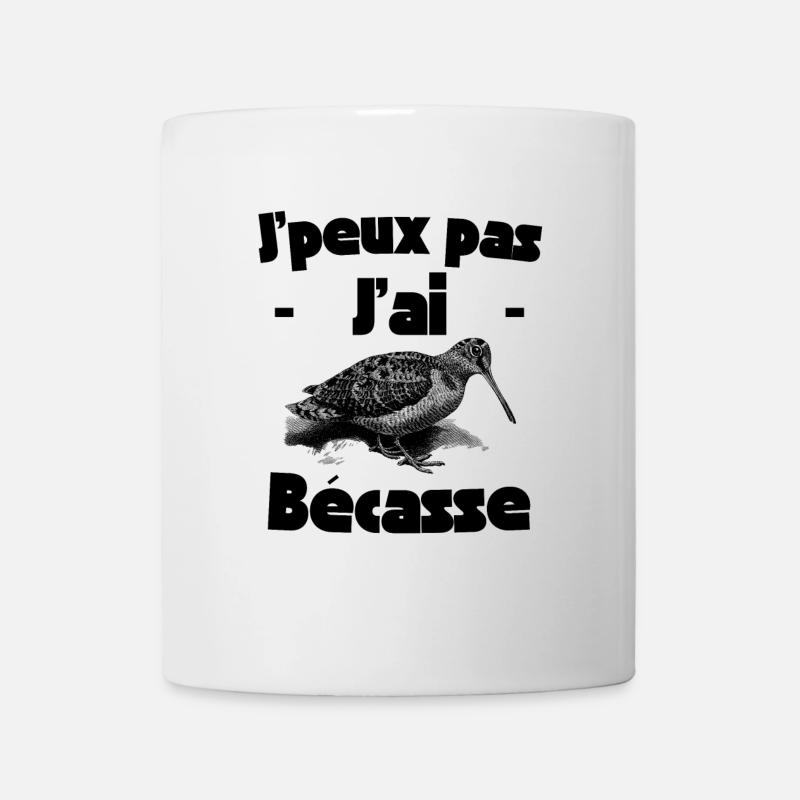 Je peux pas j'ai bécasse (noir) - Mug blanc - blanc