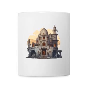Fantasy RPG Ruin Evening Light Adventure Shirt - Mug - white - Front