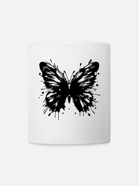 Papillon - Mug blanc - blanc