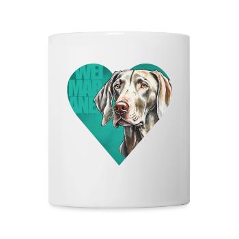 Weimaraner Portrait - Tasse - Weiß - Vorne