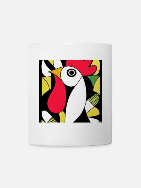 Cubist Coq - Mug - white