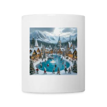 Scandinavian Christmas Village - Mug - white - Front