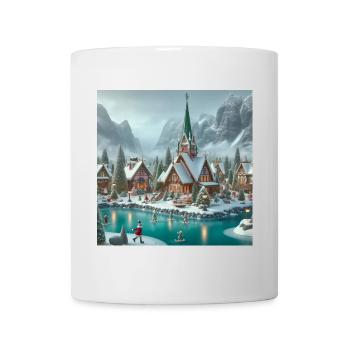 Scandinavian Christmas Village - Mug - white - Front