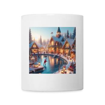 Scandinavian Christmas Village - Mug - white - Front
