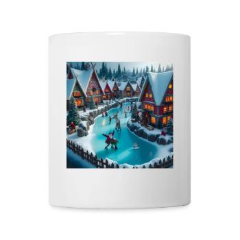 Scandinavian Christmas Village - Mug - white - Front