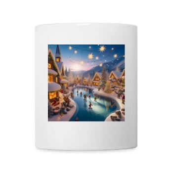 Scandinavian Christmas Village - Mug - white - Front