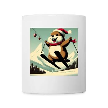 Marmot Ski Vintage Poster - Mug - white - Front