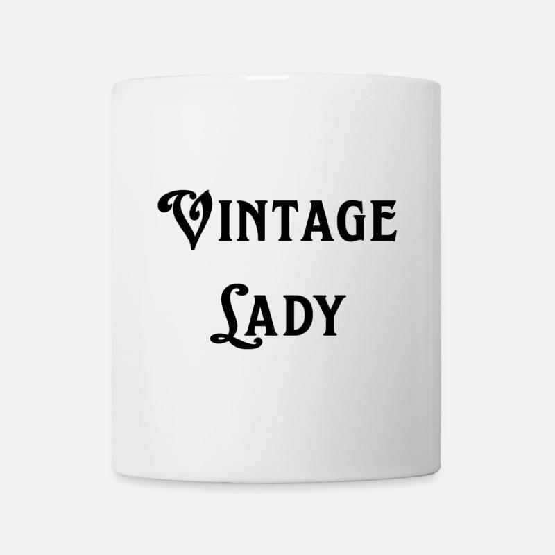 Vintage lady - Mug blanc - blanc
