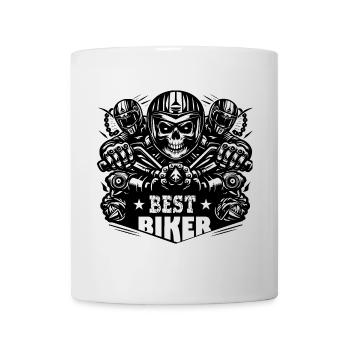 BEST BIKER - Mug blanc - blanc - Devant