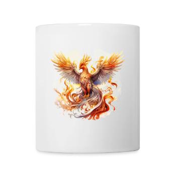 Phénix, Phénix, Feu, Flammes, Oiseau, Mythologie - Mug blanc - blanc - Devant