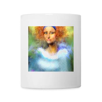 Kreative Powerfrau Digital-Art - Tasse - Weiß - Vorne
