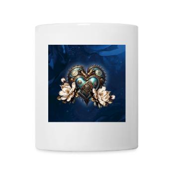 Wonderful steampunk heart - Mug - white - Front
