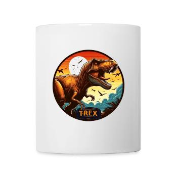 Dinosaur T-Rex logo - Mug - white - Front