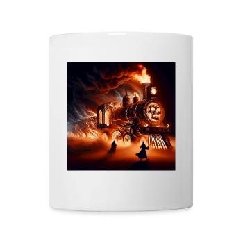 Le Train de l'Enfer - Mug blanc - blanc - Devant