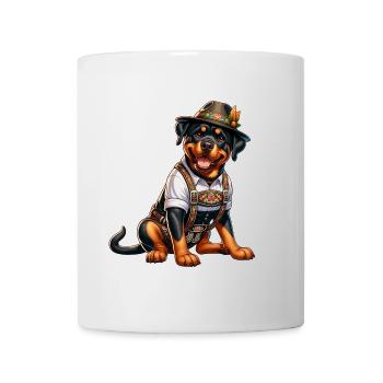 Chiens Rottweiler, design Bayern - Mug blanc - blanc - Devant