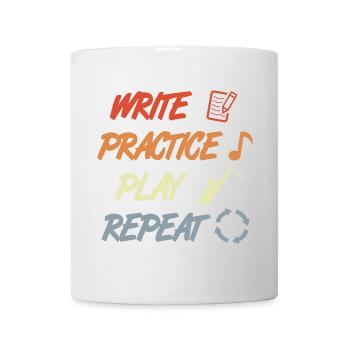 Write Practice Play Repeat - Mug - white - Front