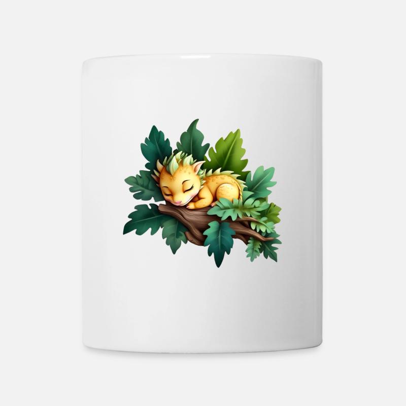 Dragon de bois endormi 2024 - Mug blanc - blanc