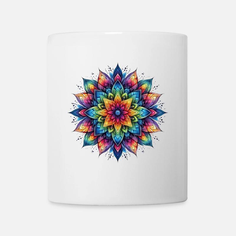 Mandala Harmony rainbow - Mug - white