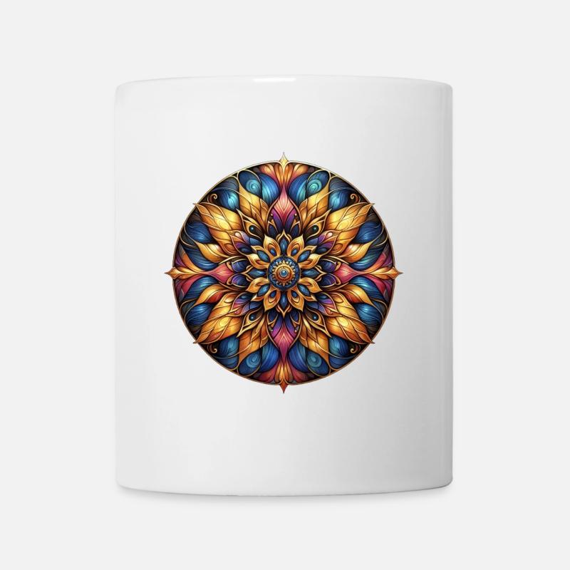 Mandala Harmony golden colour - Mug - white