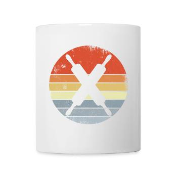 Rouleau à pâtisserie - Mug blanc - blanc - Devant