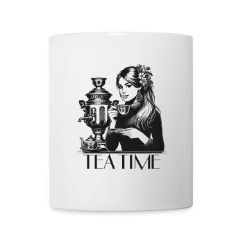 Samovar Tea Time femme cadeau - Mug blanc - blanc - Devant