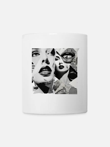 Conception de fragments d’images - Mug blanc - blanc
