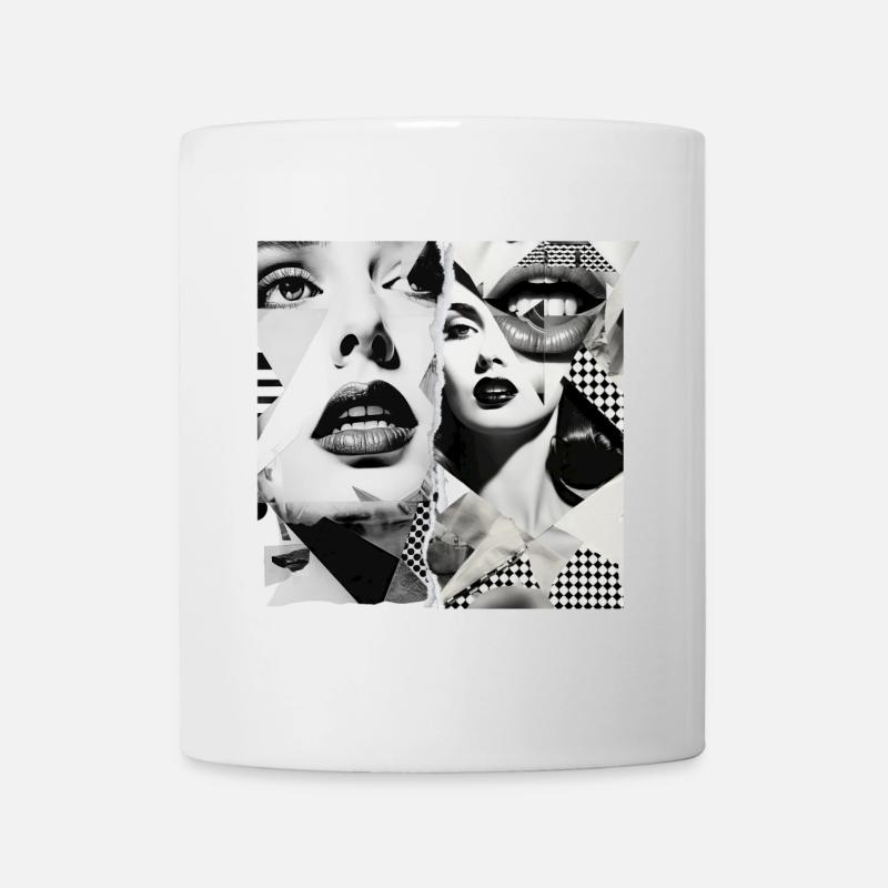 Bildfragmente Design - Tasse - Weiß