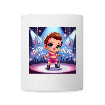 Born to be Alive - Mug blanc - blanc - Devant